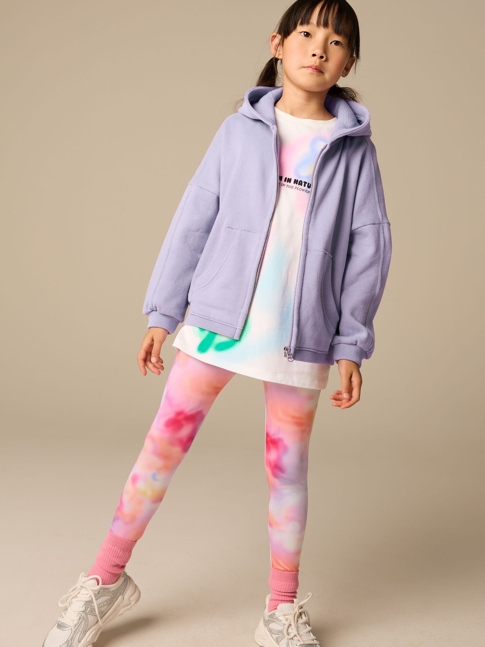 Dusky Purple Zip Through Hoodie (3-16yrs)