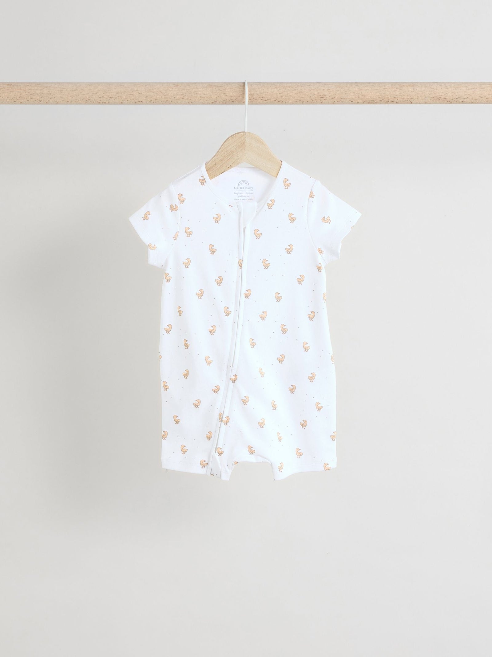 White 100% Cotton Two Way Zip Romper Sleepsuits 3 Pack (0mths-3yrs)