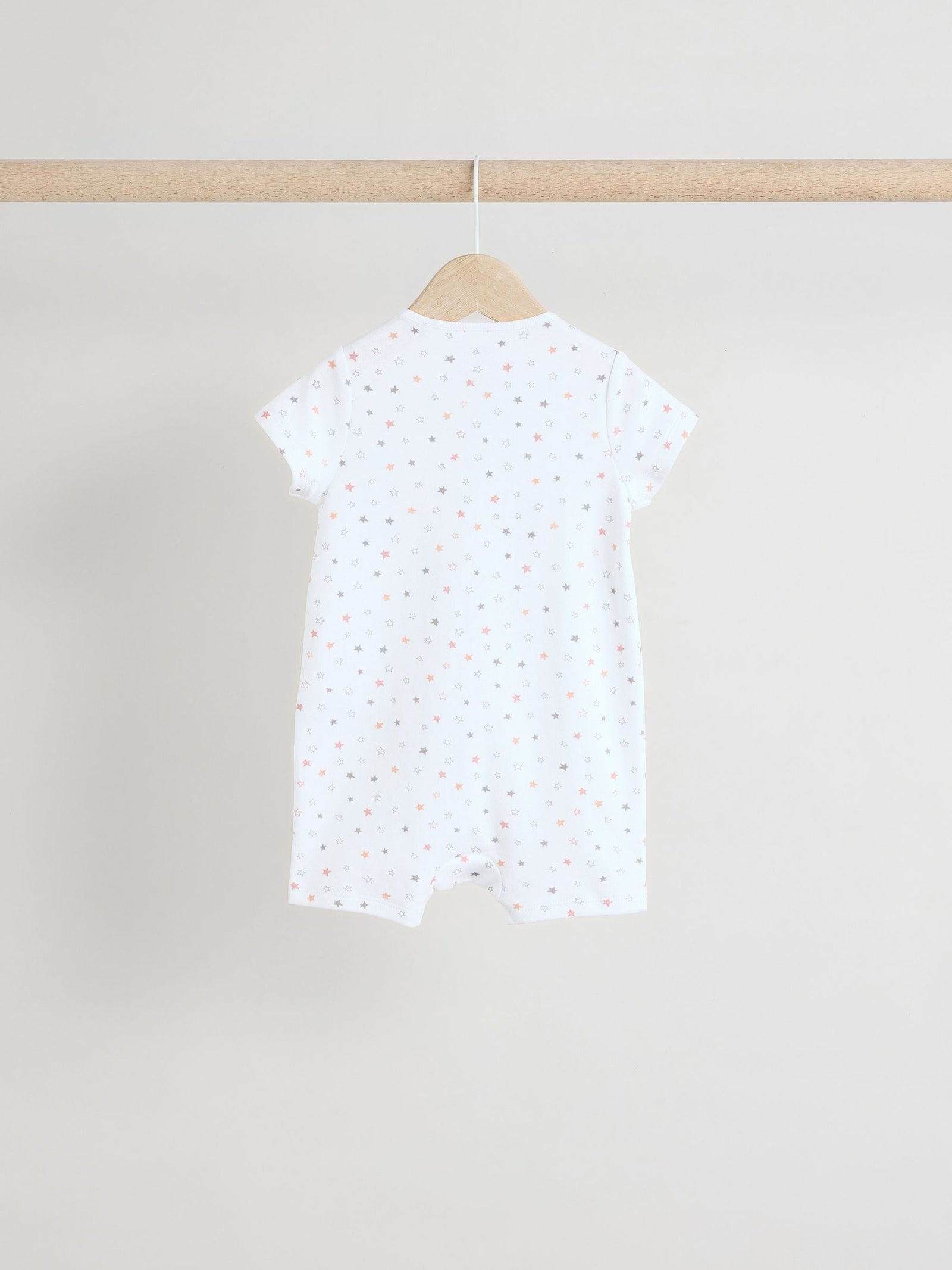 White 100% Cotton Two Way Zip Romper Sleepsuits 3 Pack (0mths-3yrs)