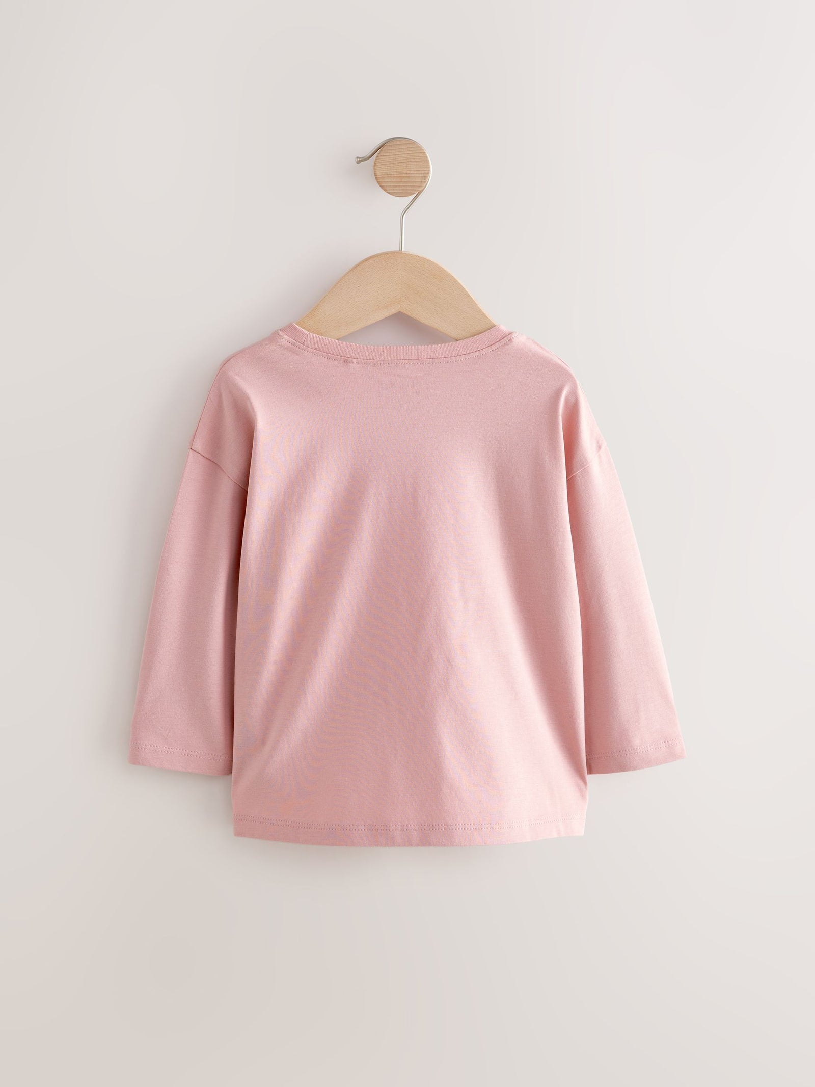 Pink/White 4 Pack Bunny Embroidered Long Sleeve T-Shirts (3mths-7yrs)