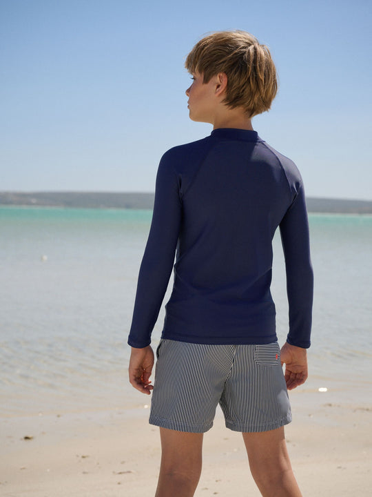 Navy Long Sleeve Rash Vest (1.5-16yrs)