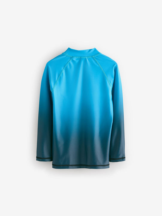 Blue Ombre Long Sleeve Rash Vest (1.5-16yrs)