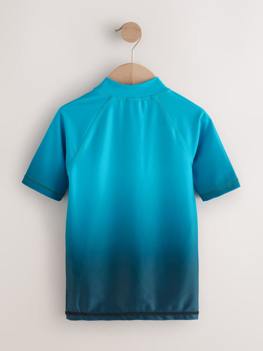 Blue Ombre Short Sleeve Rash Vest (1.5-16yrs)