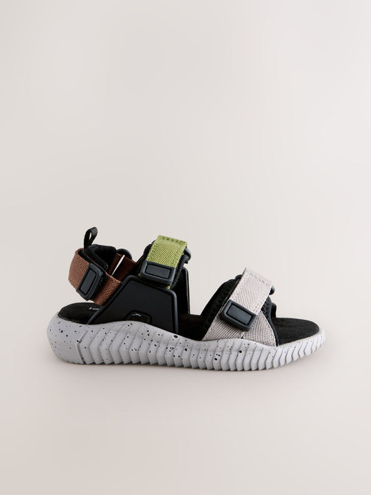 Grey/Black Utility Trekker Walking Sandals