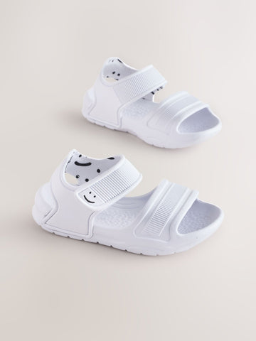 White Pool Sliders