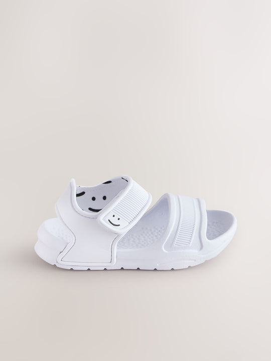 White Pool Sliders