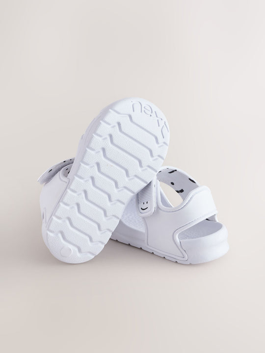 White Pool Sliders