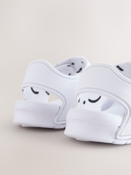 White Pool Sliders