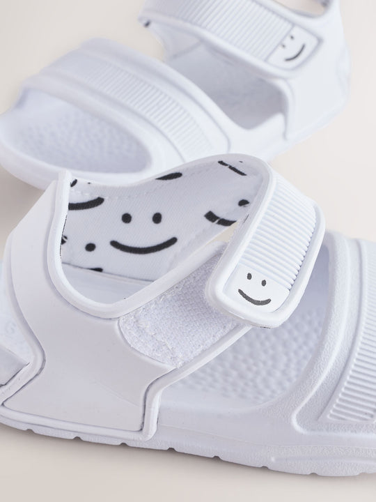 White Pool Sliders