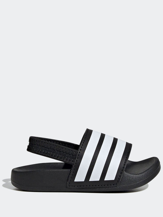 adidas Black Adilette Estrap Infant Slides