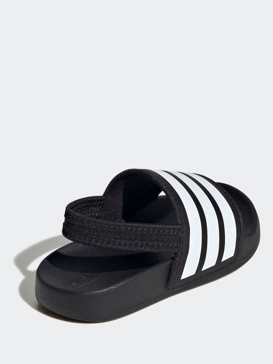 adidas Black Adilette Estrap Infant Slides