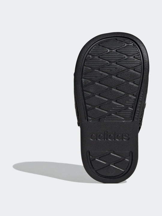 adidas Black Adilette Estrap Infant Slides
