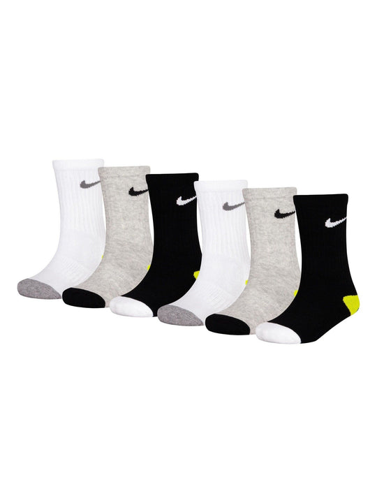 Nike Grey Smiley Heel Socks 6 Pack