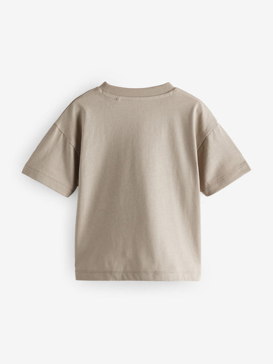 Neutral Fun Times Simple Short Sleeve T-Shirt (3mths-7yrs)