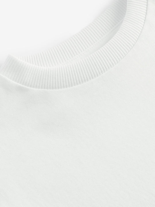 White Short Sleeve Plain T-Shirt (3mths-7yrs)