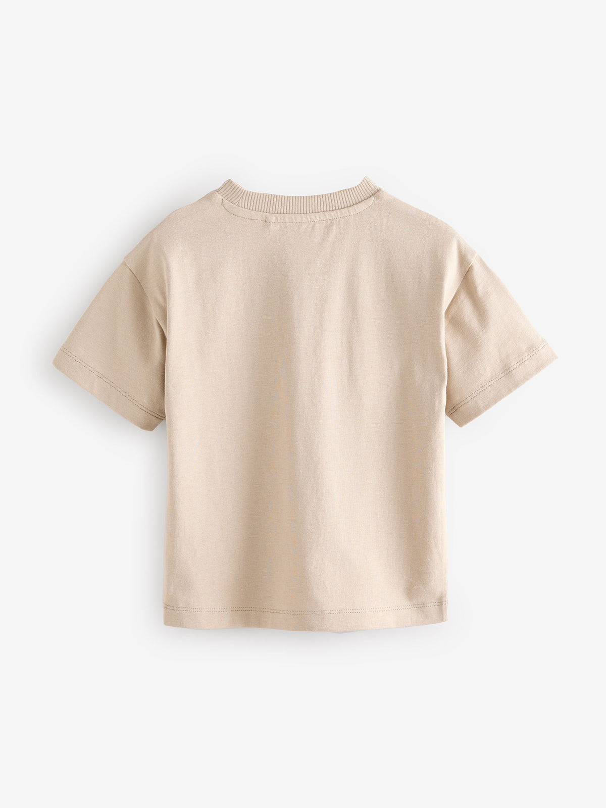 Neutral Short Sleeve Plain T-Shirt (3mths-7yrs)
