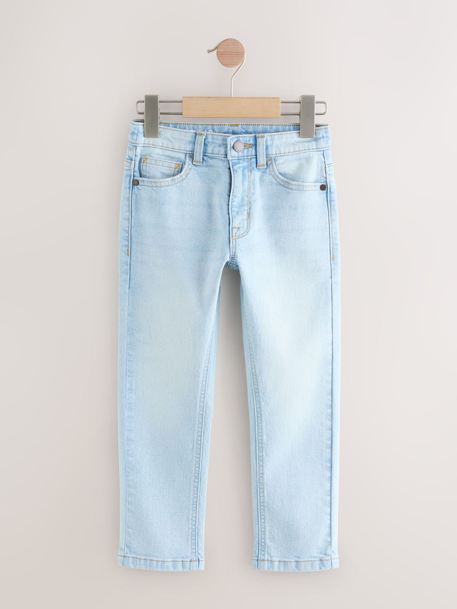 Bleach Wash Regular Fit Stretch Jeans (3-17yrs)