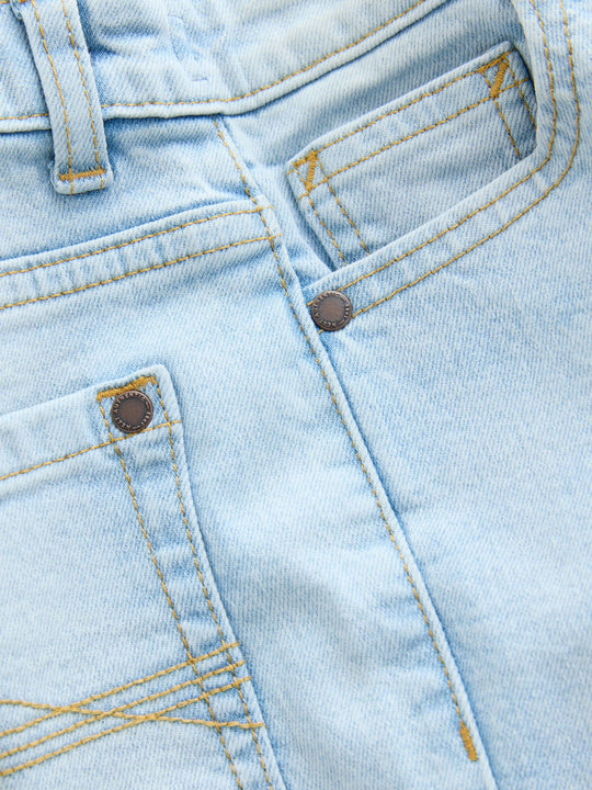 Bleach Wash Regular Fit Stretch Jeans (3-17yrs)