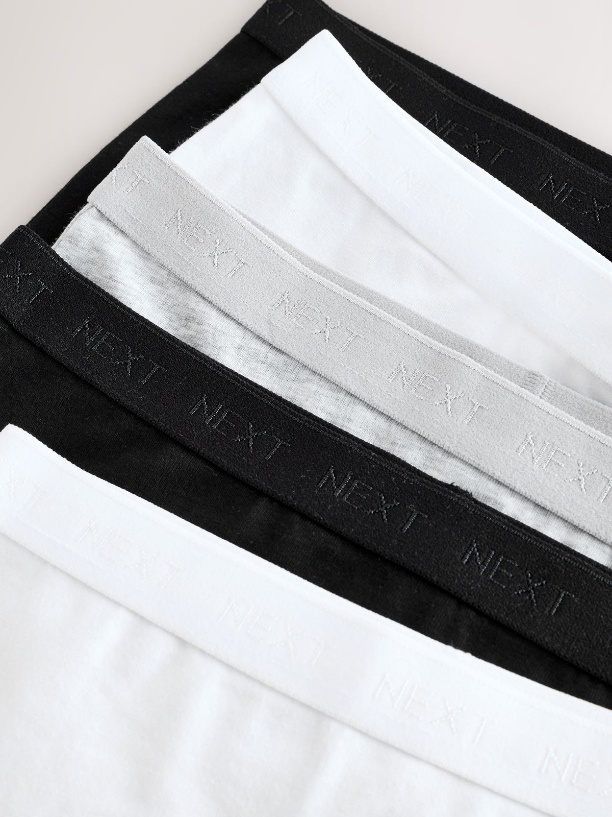 Black/White/Grey Short Briefs 5 Pack (2-16yrs)