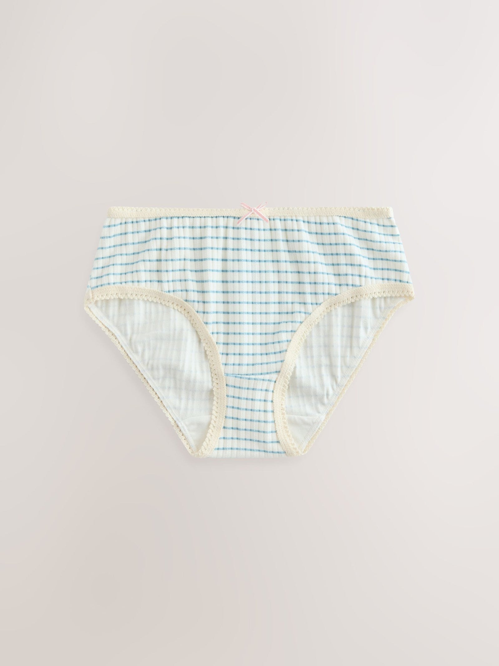 Stripe/Plain Texture Briefs 5 Pack (1.5-16yrs)