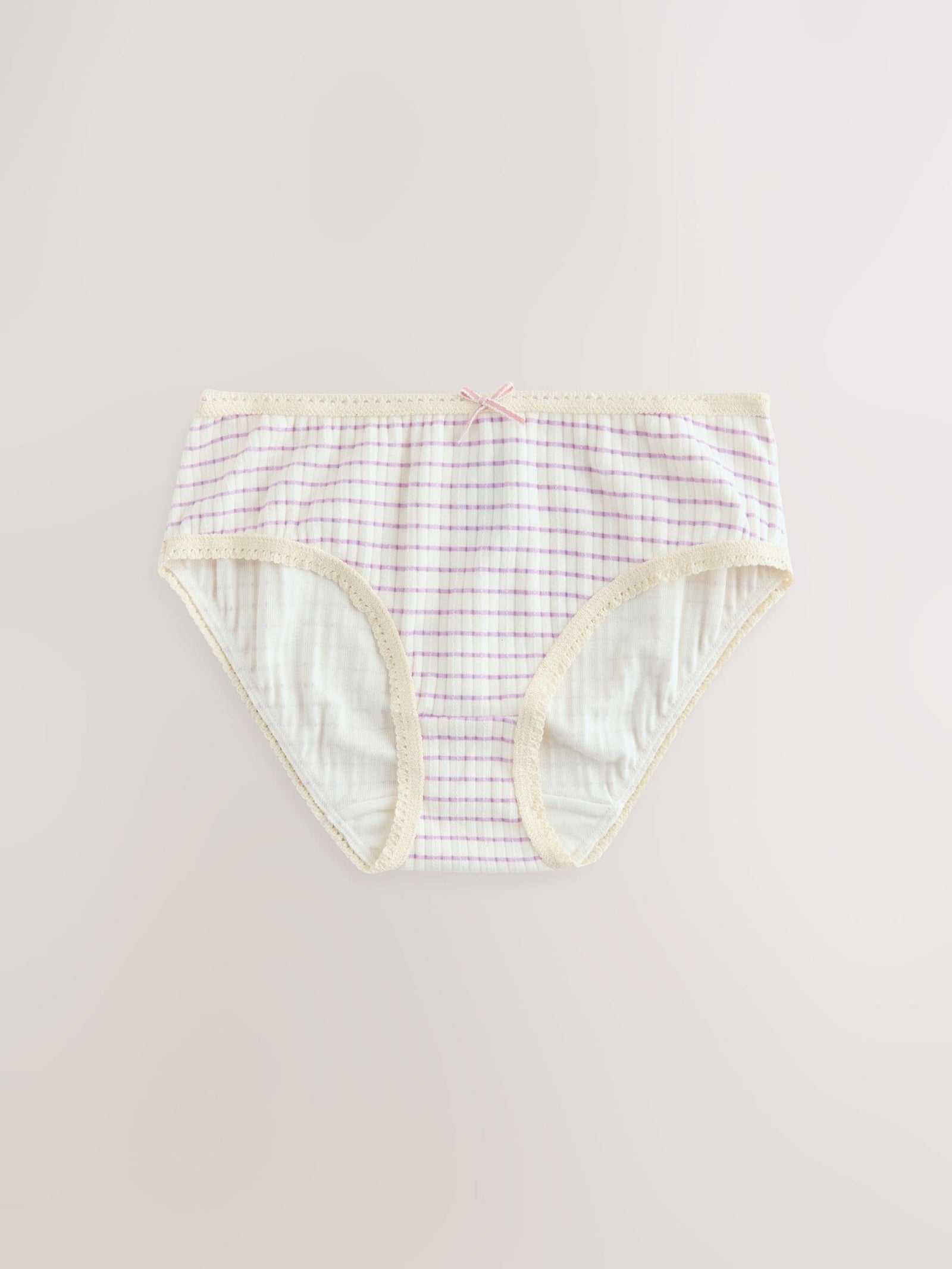 Stripe/Plain Texture Briefs 5 Pack (1.5-16yrs)