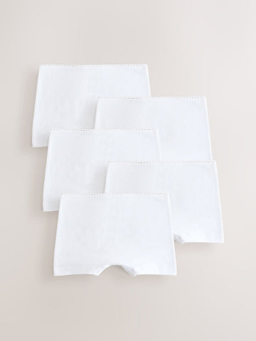 White Short Briefs 5 Pack (2-16yrs)