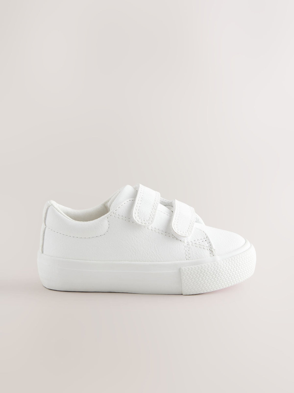 White Standard Fit (F) Chunky Trainers With Touch Fastening