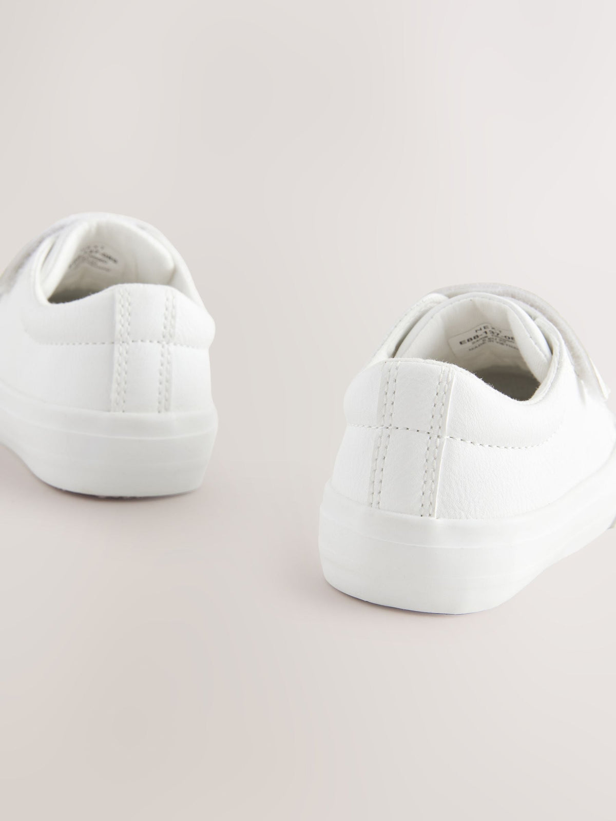 White Standard Fit (F) Chunky Trainers With Touch Fastening