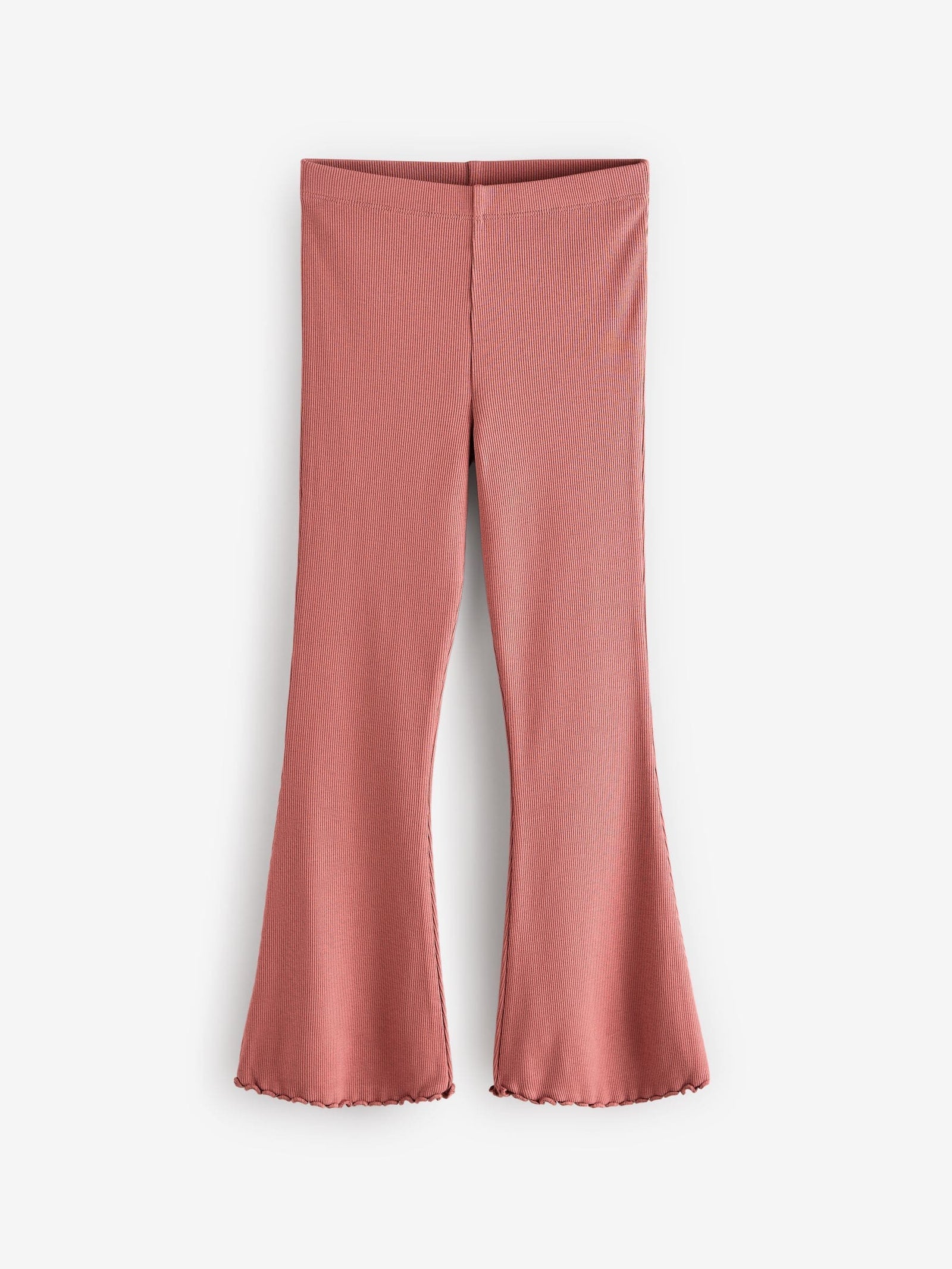 Rust Pink 1 Pack Rib Flare Leggings (3-16yrs)