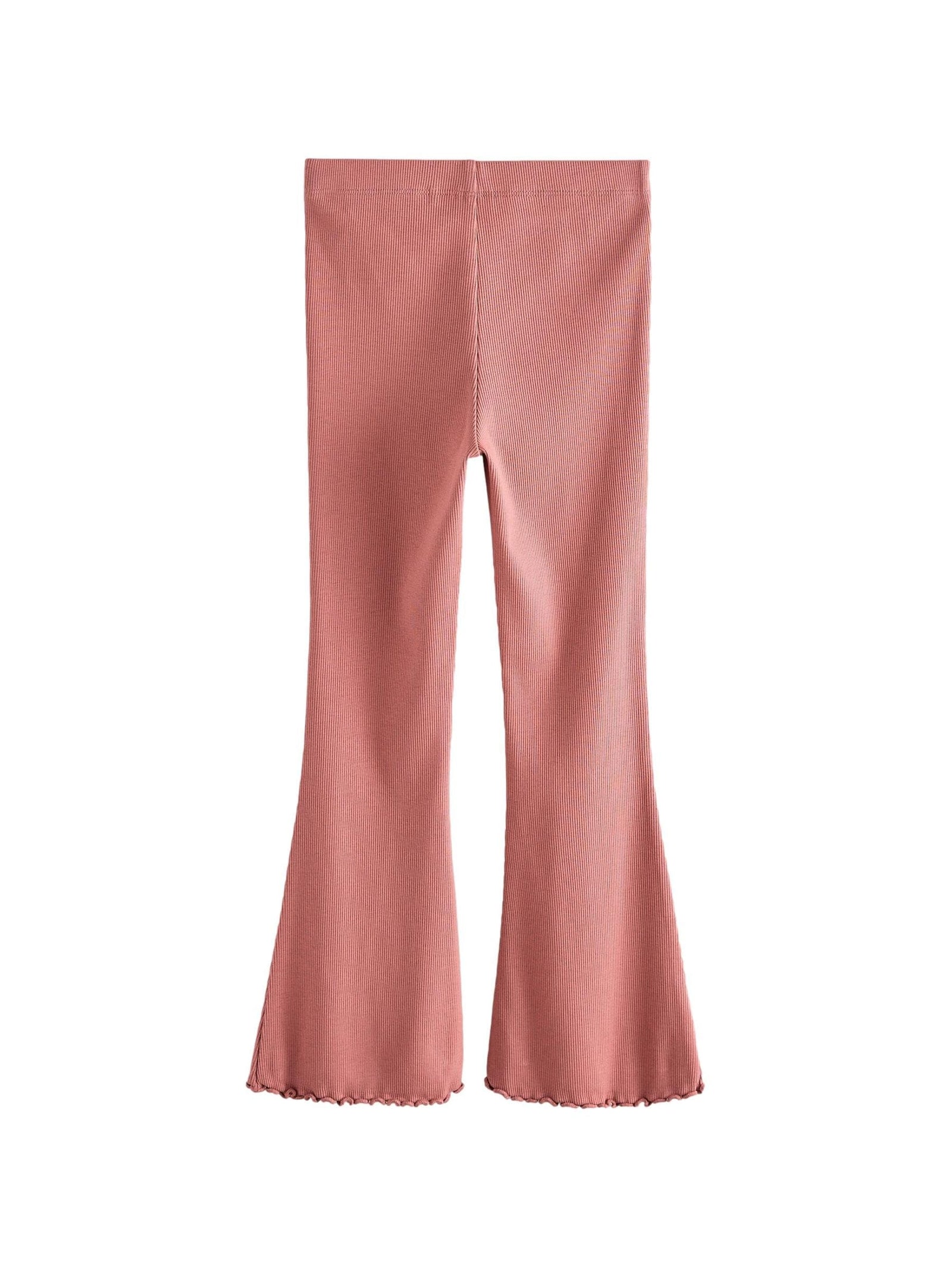 Rust Pink 1 Pack Rib Flare Leggings (3-16yrs)