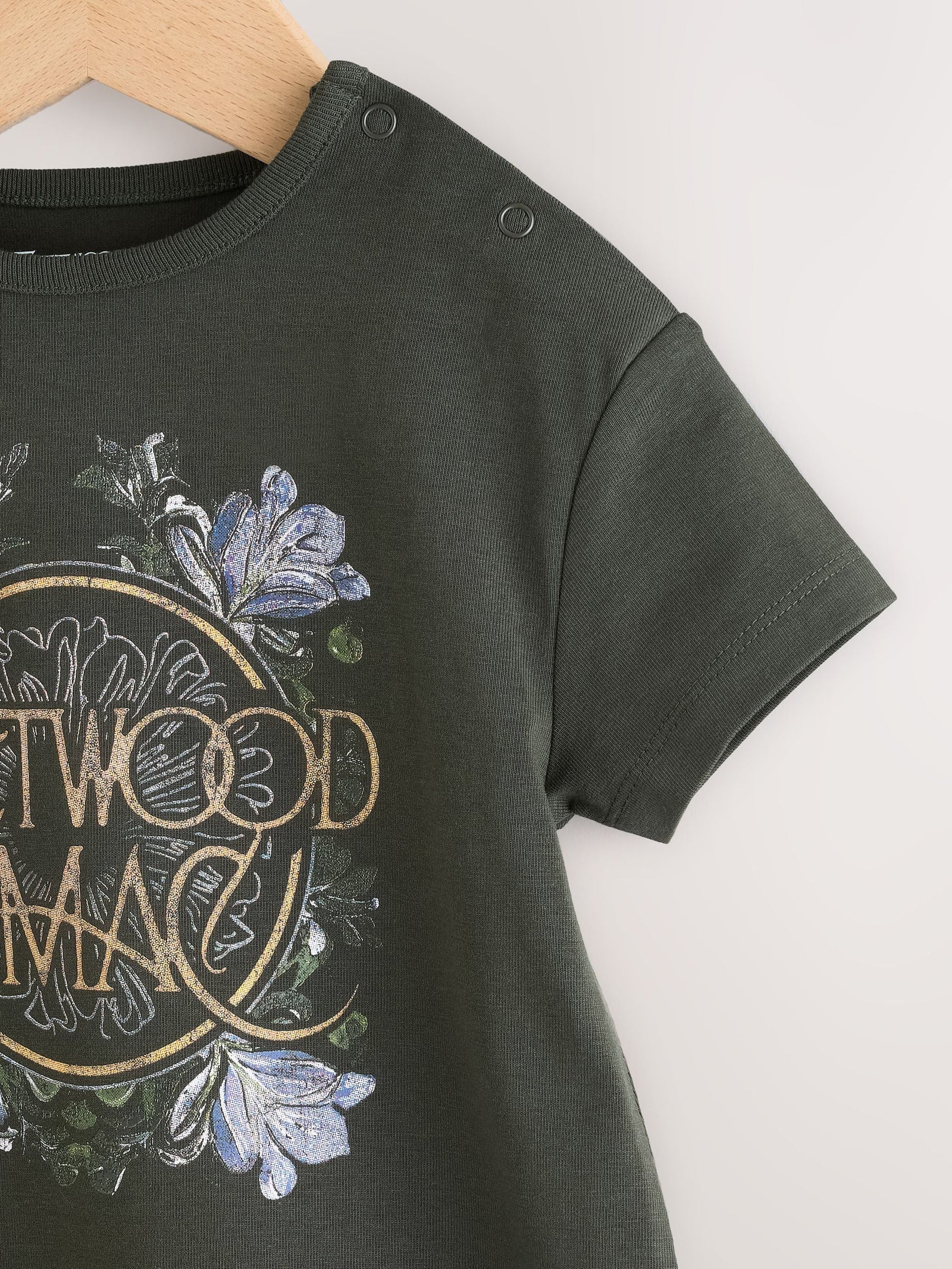 Charcoal Grey Fleetwood Mac Band Baby Romper