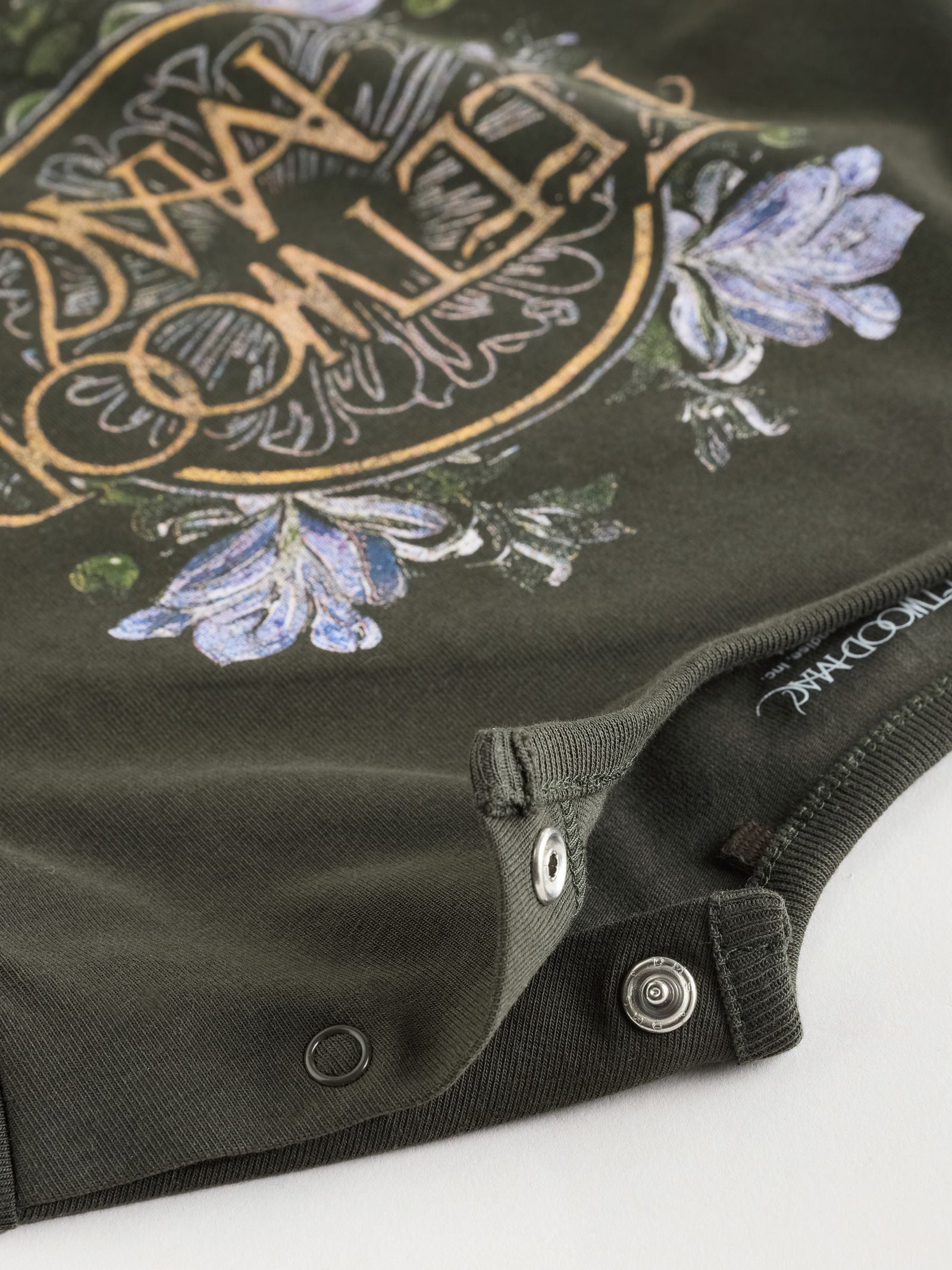 Charcoal Grey Fleetwood Mac Band Baby Romper