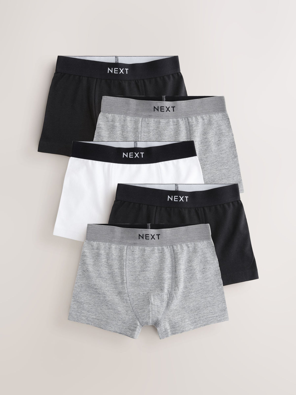 Monochrome Trunks 5 Pack (1.5-16yrs)