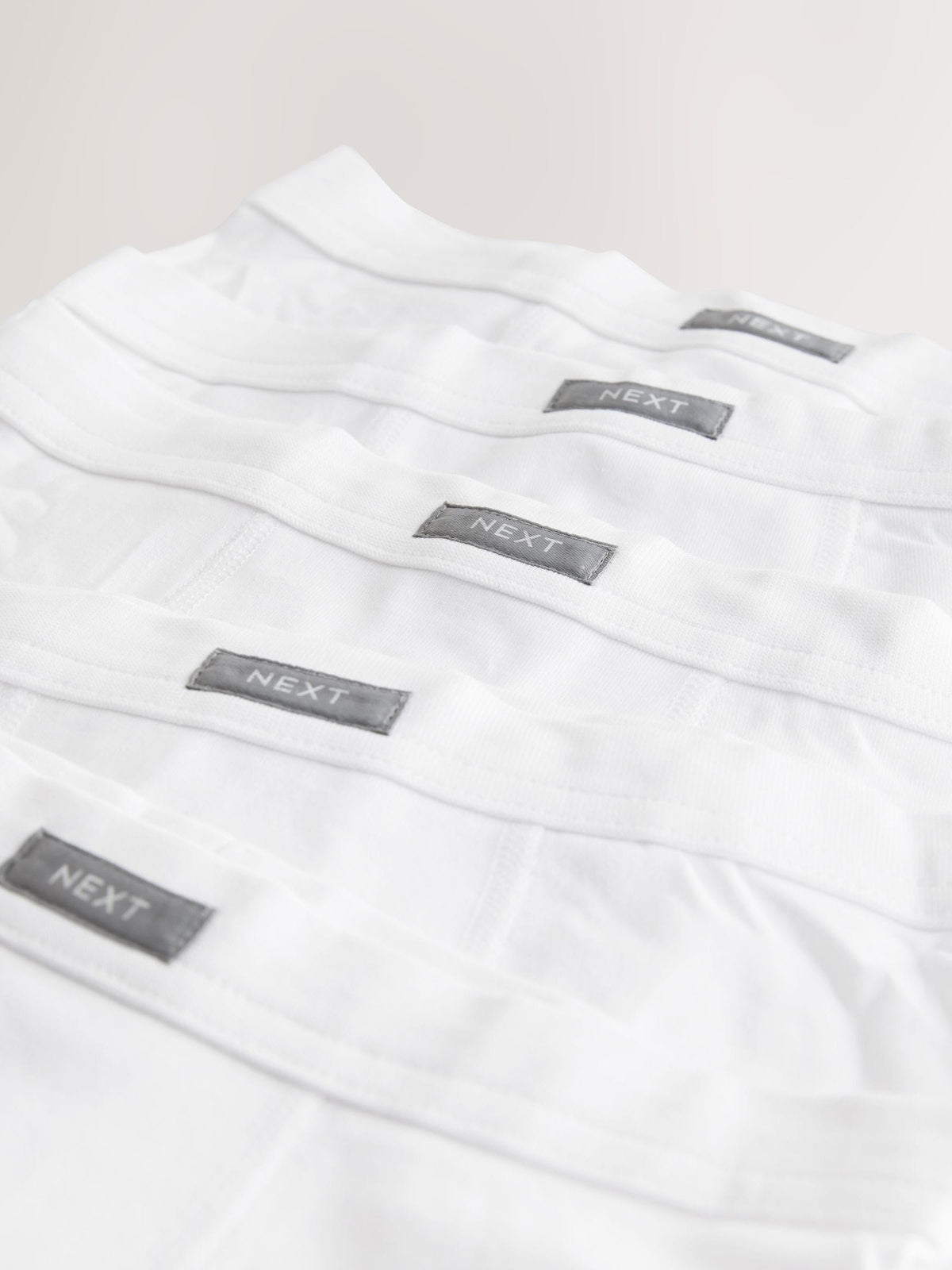 White Soft Waistband Trunks 5 Pack (1.5-16yrs)