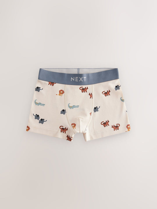 Mini Safari Print Junior Character Trunks 5 Pack (1.5-16yrs)