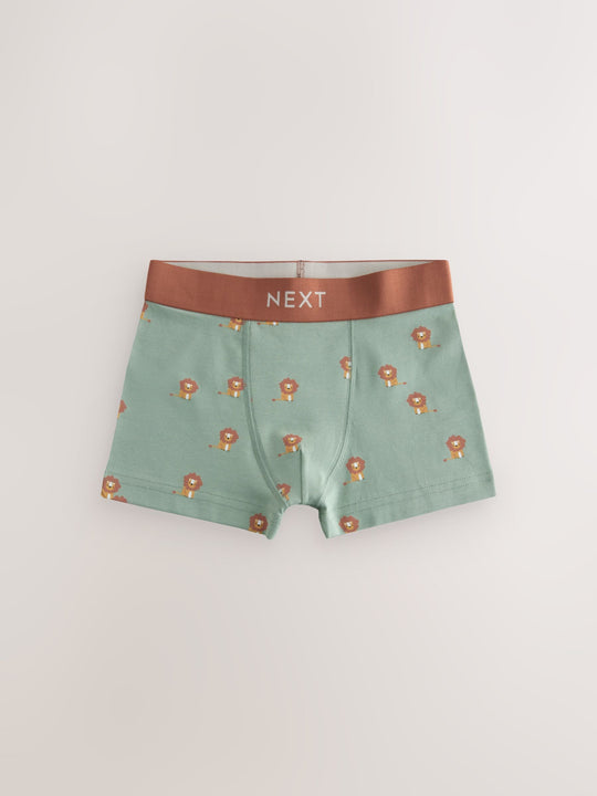 Mini Safari Print Junior Character Trunks 5 Pack (1.5-16yrs)