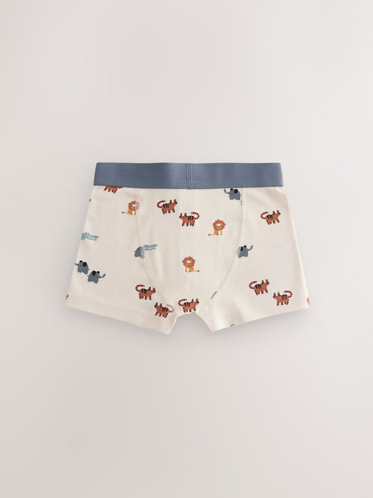 Mini Safari Print Junior Character Trunks 5 Pack (1.5-16yrs)