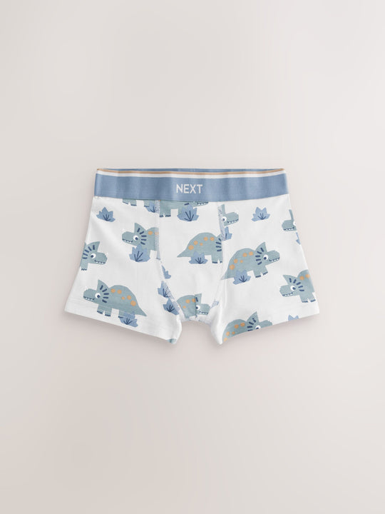Blue/Brown Dino Trunks 5 Pack (1.5-12yrs)