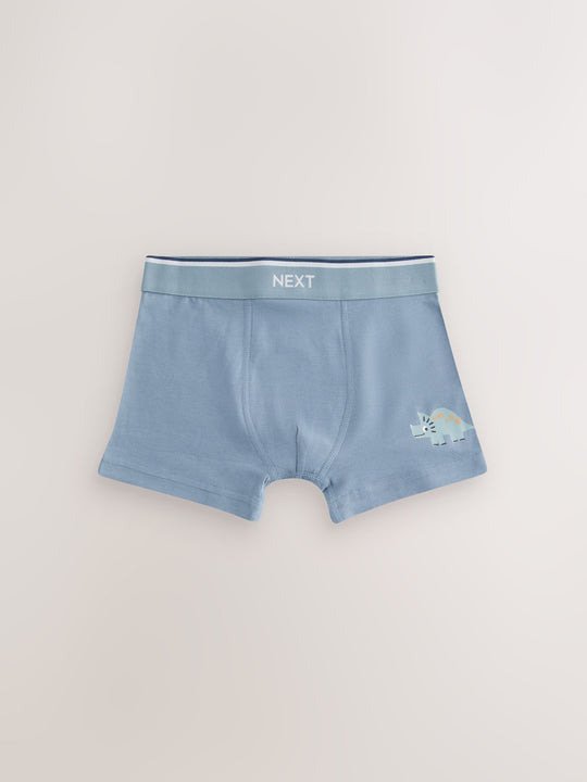 Blue/Brown Dino Trunks 5 Pack (1.5-12yrs)