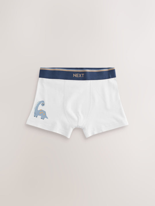 Blue/Brown Dino Trunks 5 Pack (1.5-12yrs)