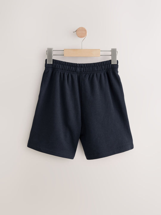 Blue Dark Navy Sporty Fit Basic Shorts (3-16yrs)