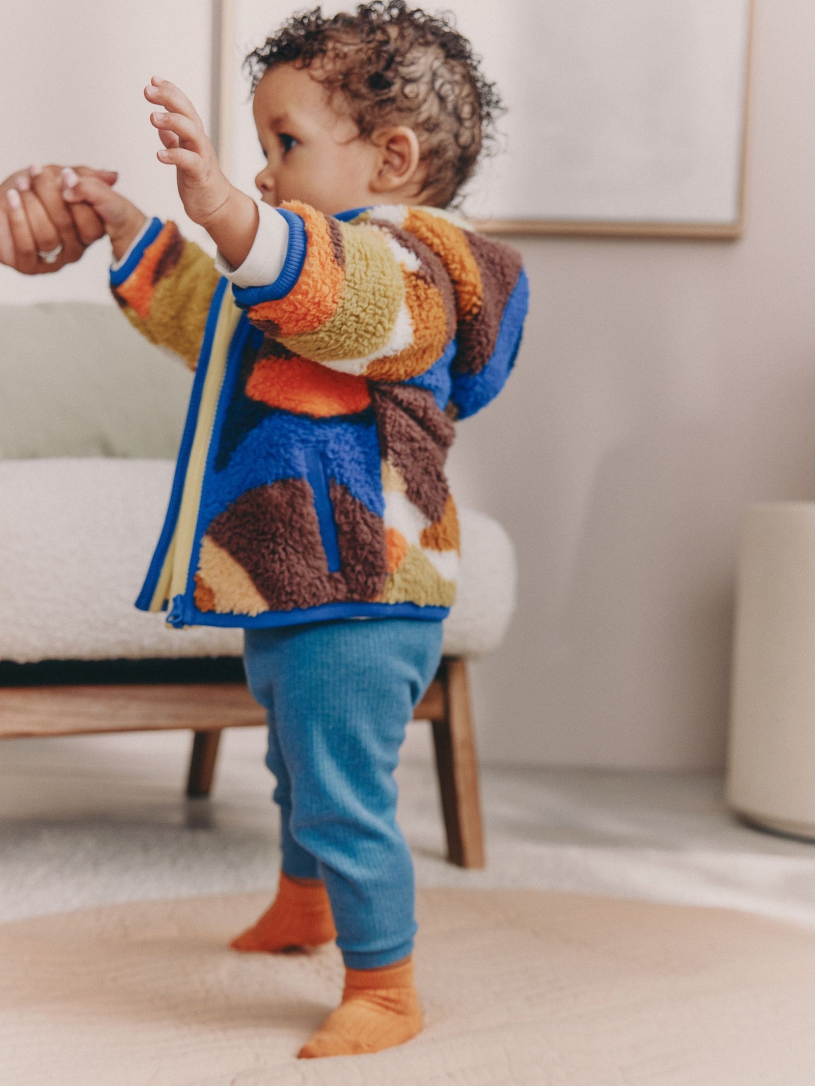 Blue Scene Hooded Baby Fleece Jacket (0mths-2yrs)