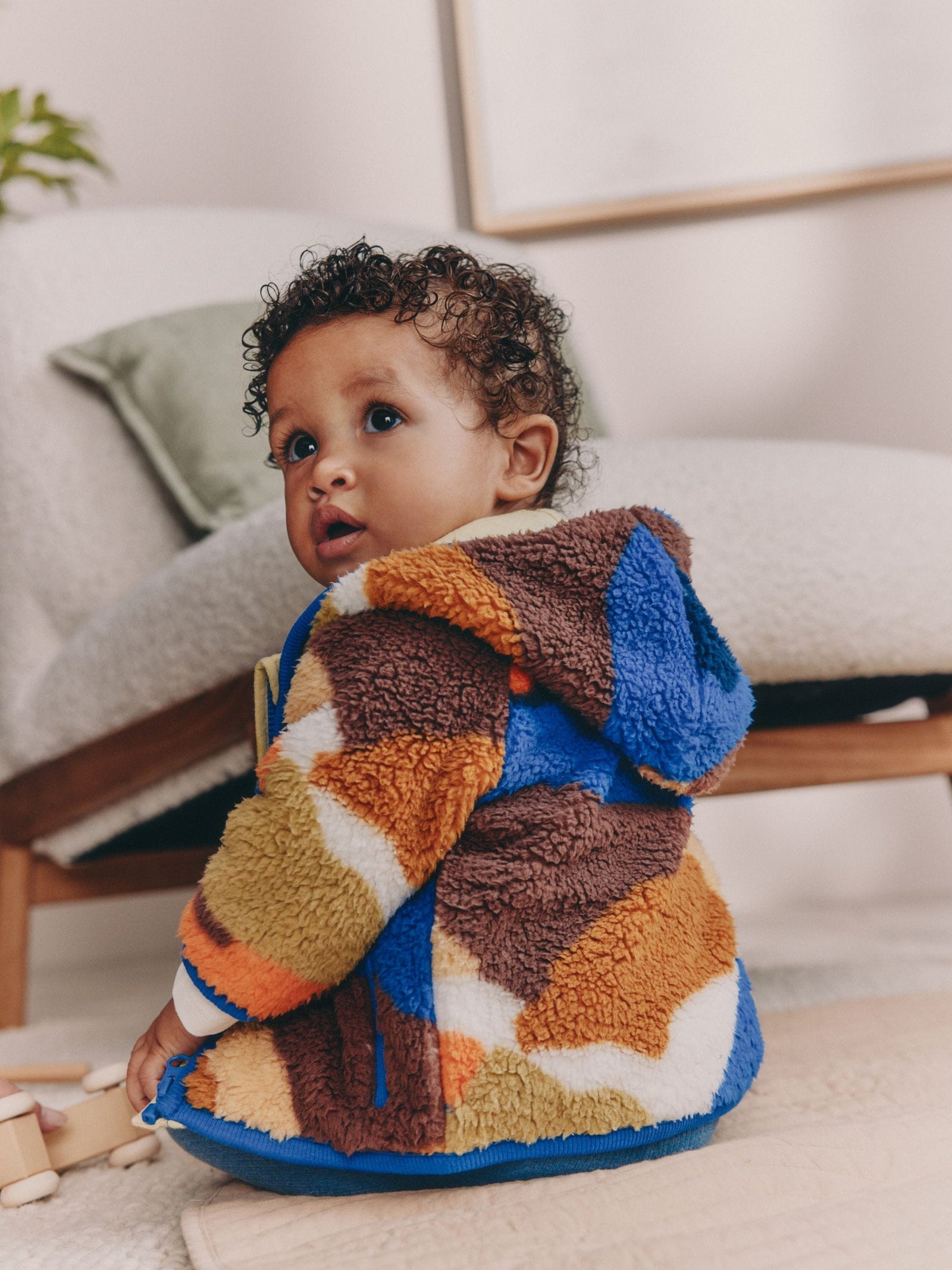 Blue Scene Hooded Baby Fleece Jacket (0mths-2yrs)