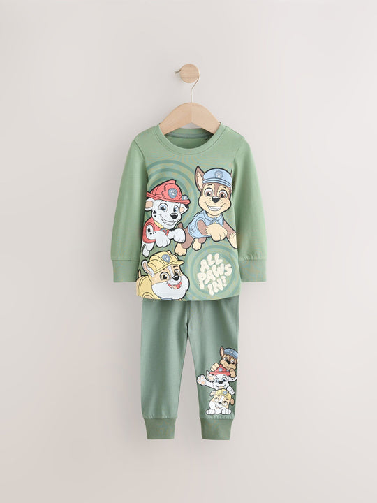 Green/Blue/Red Paw Patrol Snuggle Pyjamas 3 Pack (9mths-9yrs)