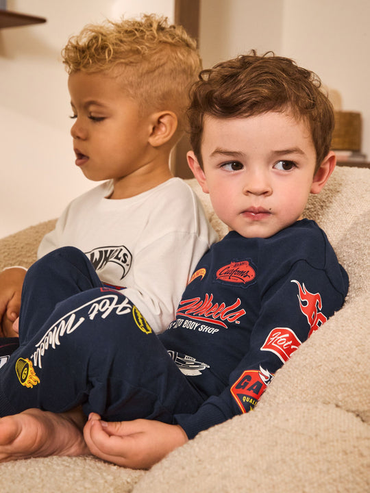 Multi Hot Wheels Snuggle Pyjamas 2 Pack (9mths-9yrs)