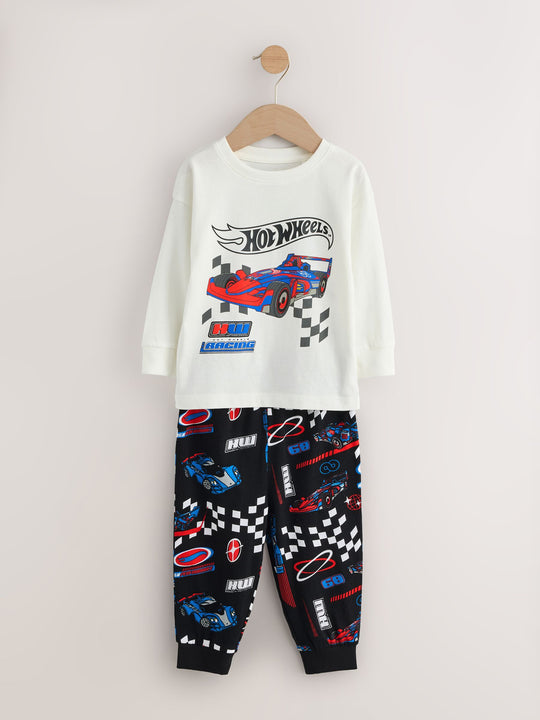 Multi Hot Wheels Snuggle Pyjamas 2 Pack (9mths-9yrs)