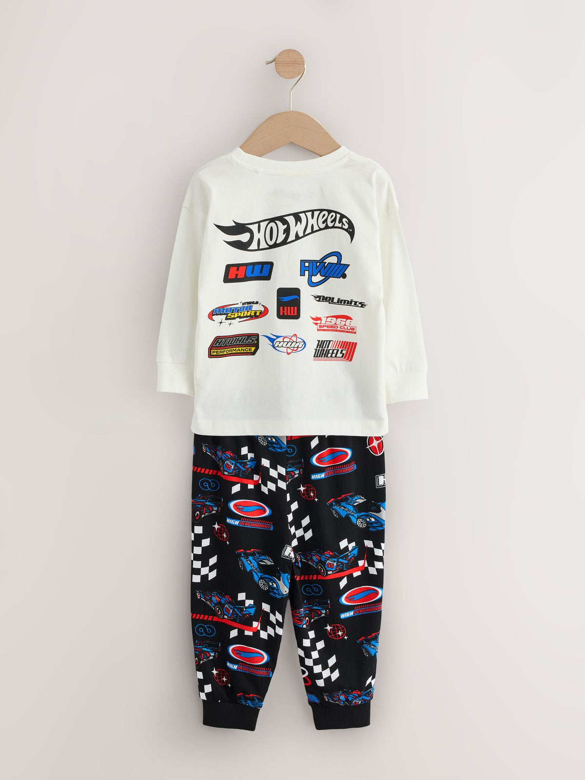 Multi Hot Wheels Snuggle Pyjamas 2 Pack (9mths-9yrs)