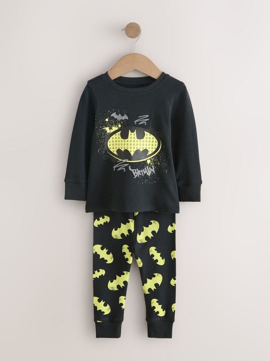 Black Batman Snuggle Pyjamas 2 Pack (9mths-10yrs)