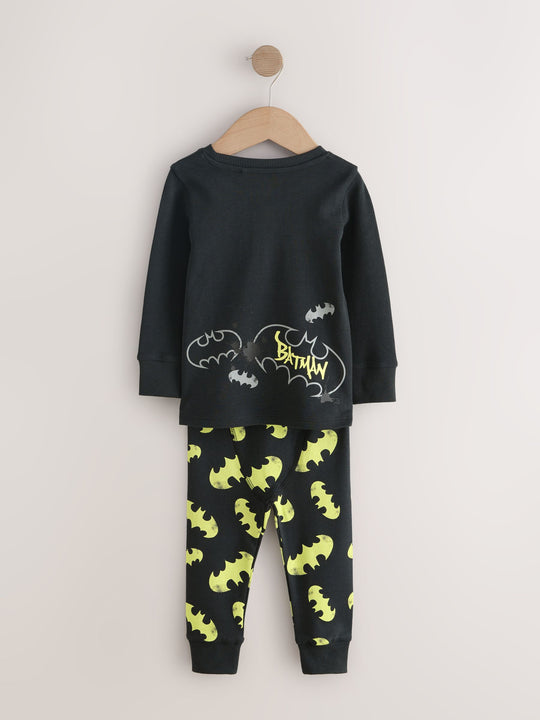 Black Batman Snuggle Pyjamas 2 Pack (9mths-10yrs)