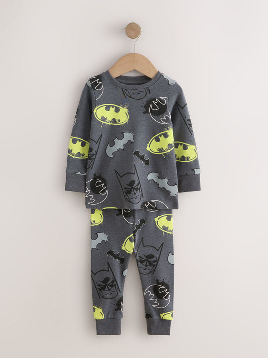 Black Batman Snuggle Pyjamas 2 Pack (9mths-10yrs)